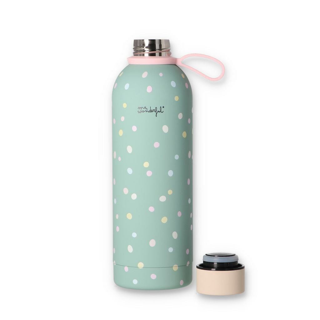 Garrafa Térmica 500ml - Polka Dots - Papelaria Encantada
