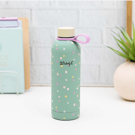 Garrafa Térmica 500ml - Polka Dots - Papelaria Encantada