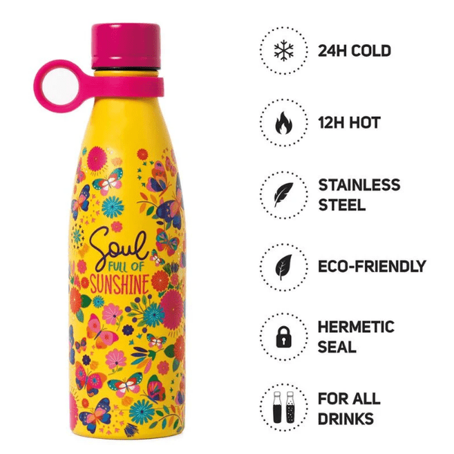 Garrafa térmica 500ML Sunshine - Legami - Papelaria Encantada
