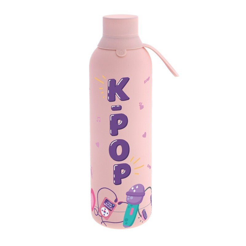 Garrafa Térmica 750ML K - Pop Pink - Papelaria Encantada