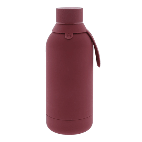 Garrafa térmica aço inoxidável bordeaux 710ml - Papelaria Encantada