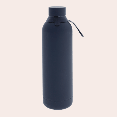 Garrafa térmica aço inoxidável Preto 710ml - Papelaria Encantada