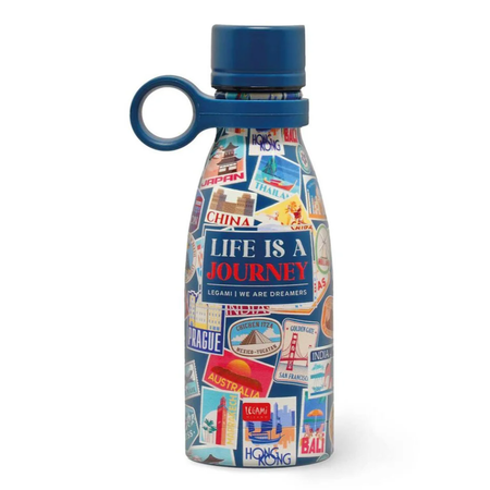 Garrafa térmica Adesivos de Viagem 300ml Legami - Papelaria Encantada