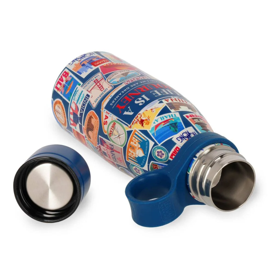 Garrafa térmica Adesivos de Viagem 300ml Legami - Papelaria Encantada