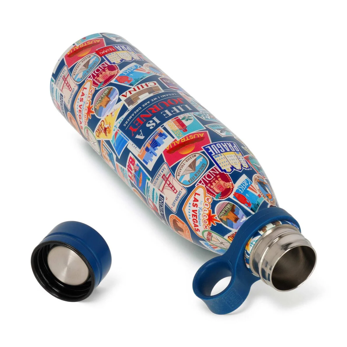 Garrafa térmica Adesivos de viagem 800ml Legami - Papelaria Encantada