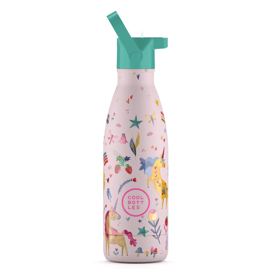 Garrafa térmica Cool Bottles Kids Funny Unicorns 350ML - Papelaria Encantada