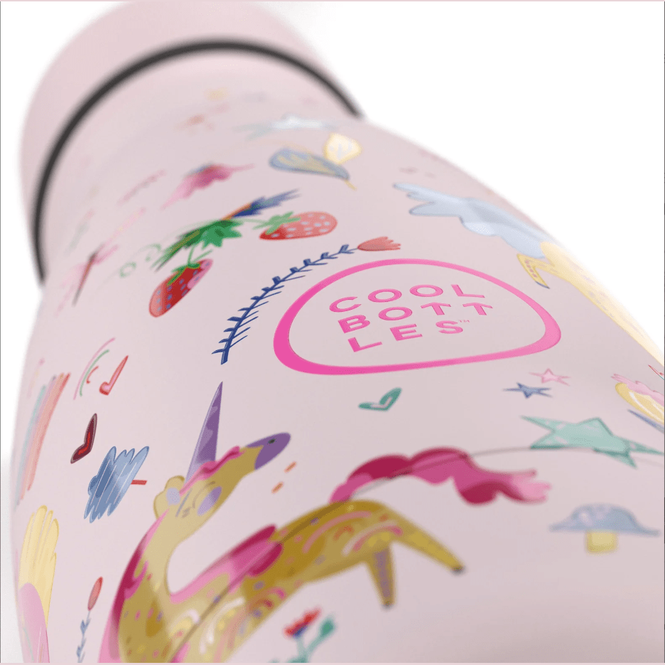 Garrafa térmica Cool Bottles Kids Funny Unicorns 350ML - Papelaria Encantada