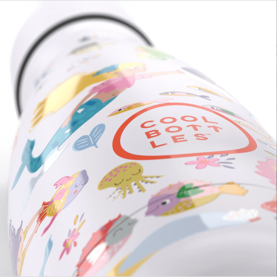 Garrafa térmica Cool Bottles Kids Sweet Mermaids 350ML - Papelaria Encantada