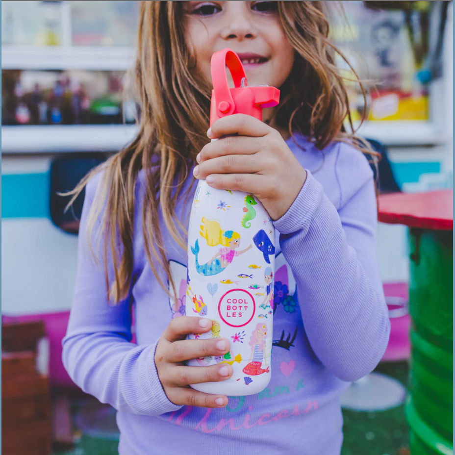 Garrafa térmica Cool Bottles Kids Sweet Mermaids 350ML - Papelaria Encantada
