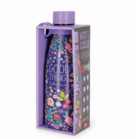 Garrafa térmica Flores 500ml Legami - Papelaria Encantada