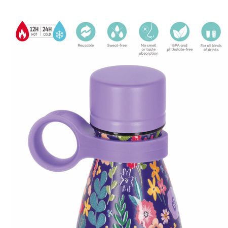 Garrafa térmica Flores 500ml Legami - Papelaria Encantada