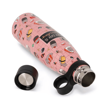 Garrafa térmica Gato Sushi 500ml Legami - Papelaria Encantada