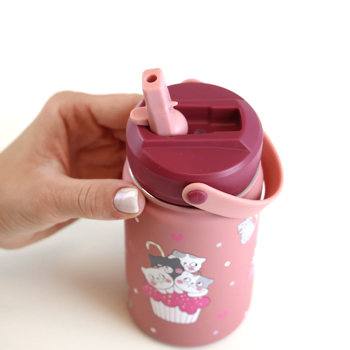 Garrafa térmica kitty world 330ml - Papelaria Encantada