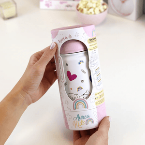 Garrafa térmica kitty world ice/pink 330ml - Papelaria Encantada