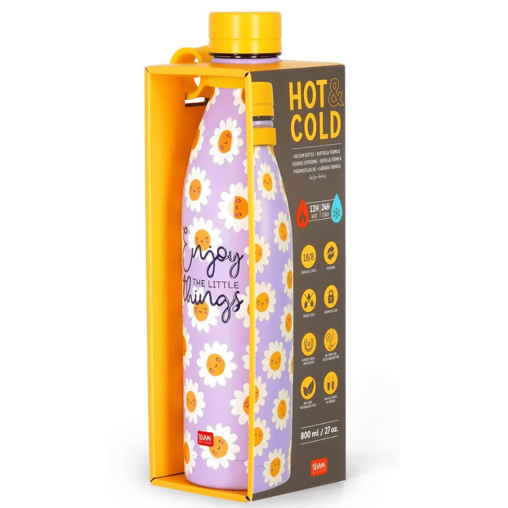 Garrafa Térmica Legami Daisy - 800ml - Papelaria Encantada