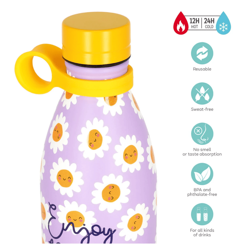 Garrafa Térmica Legami Daisy - 800ml - Papelaria Encantada