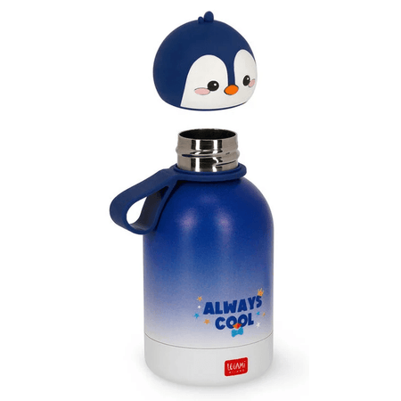 Garrafa térmica legami Pinguim - Papelaria Encantada