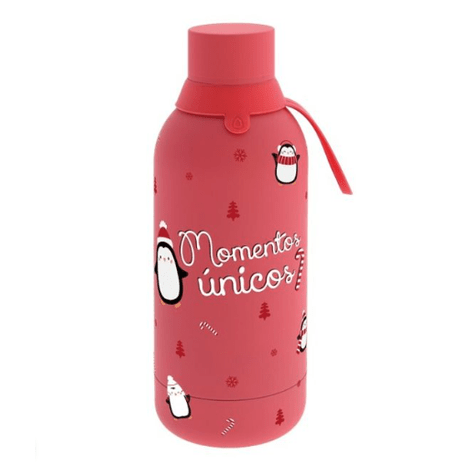 Garrafa térmica Natal 500ml - Momentos Únicos - Papelaria Encantada