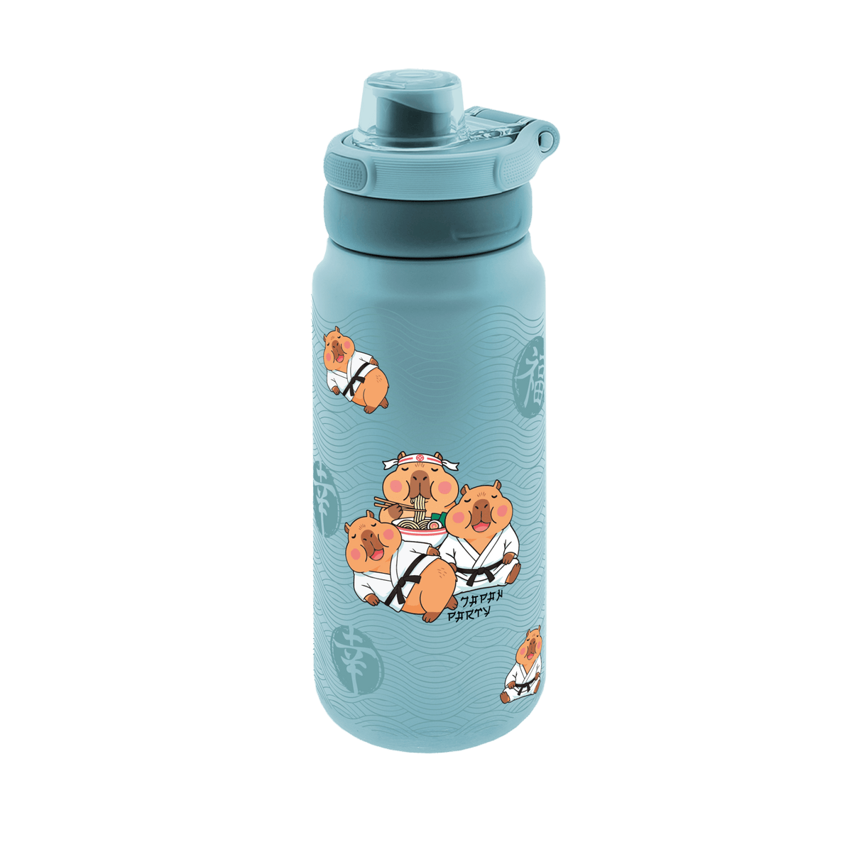 Garrafa térmica Sport 750ML Esmeralda Capivara - Papelaria Encantada