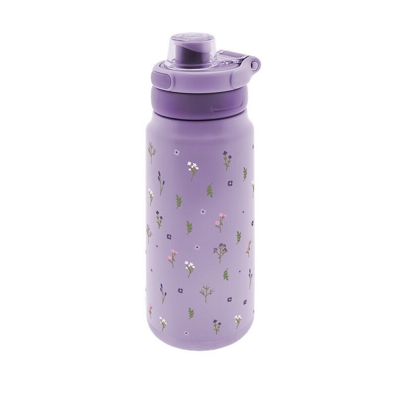 Garrafa térmica Sport 750ML Floral Chic - Papelaria Encantada
