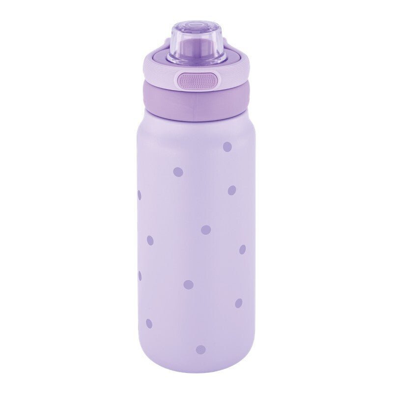 Garrafa térmica Sport - Lilac - Pastel Dots 750ML - Papelaria Encantada