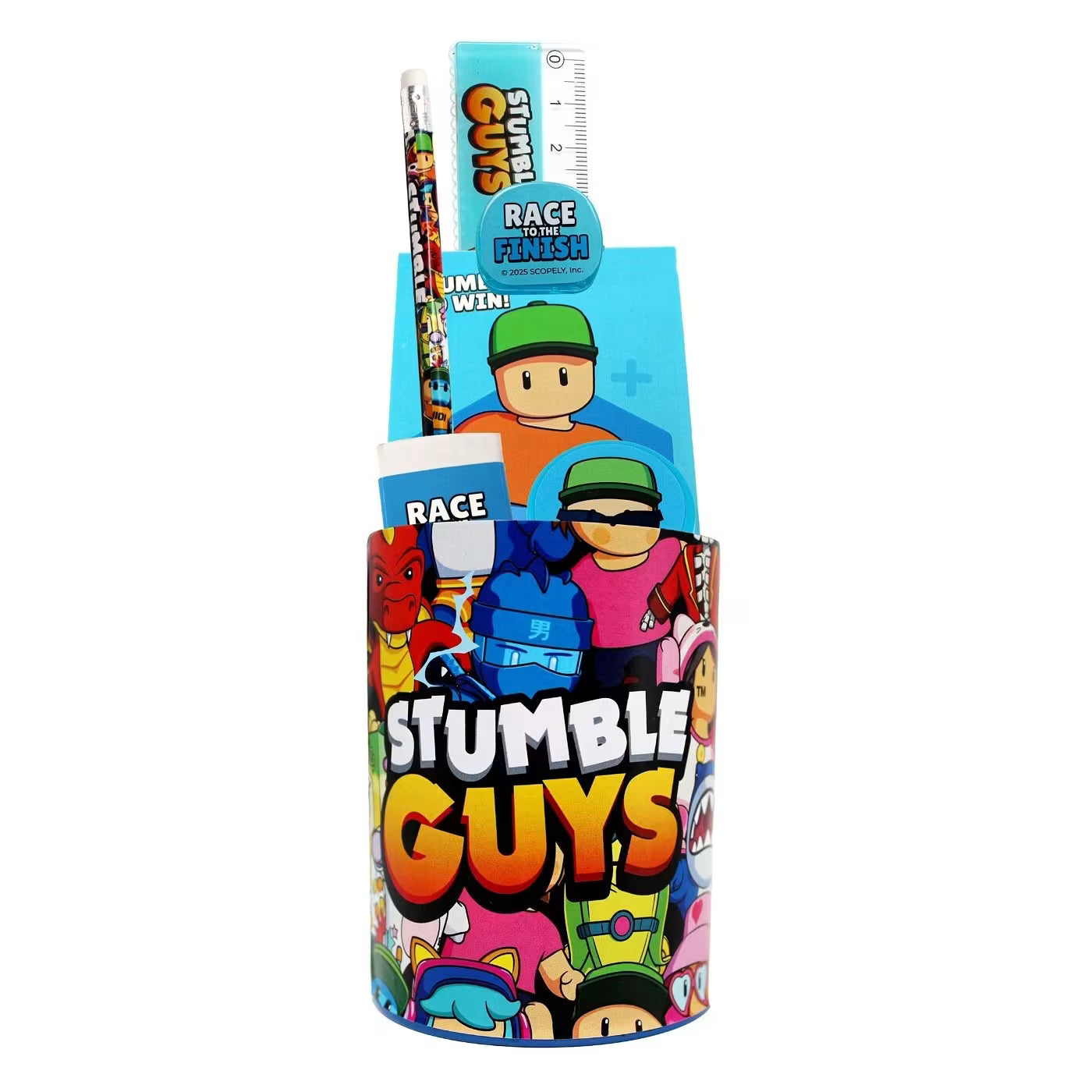 Stumble Guys - Copo metálico c/ conjunto escrita