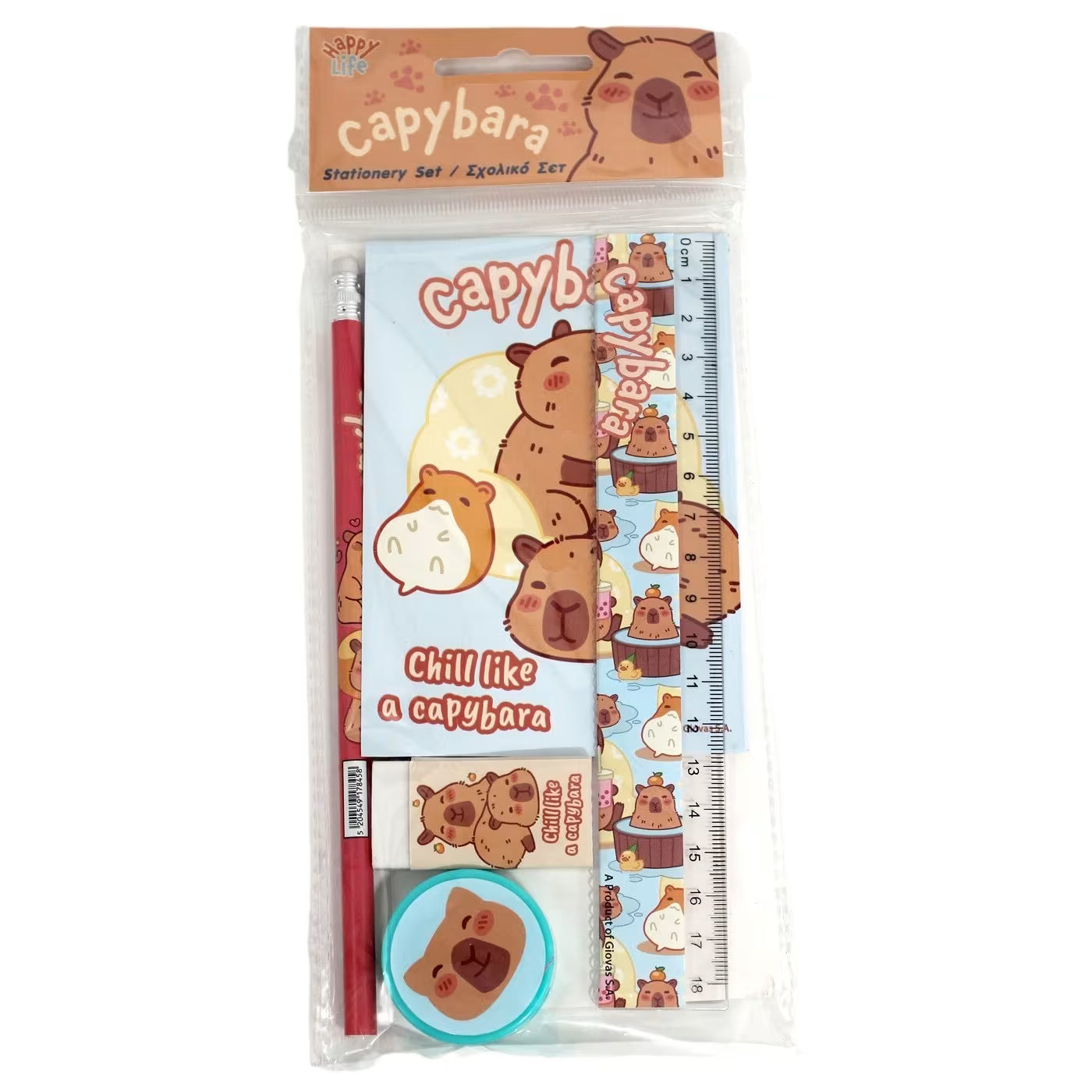 Conjunto escrita capivara