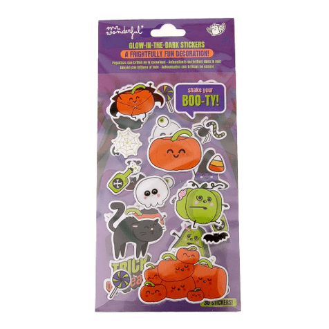 Glow - in - the - dark stickers - Halloween Mr Wonderful - Papelaria Encantada