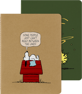 Moleskine Conjunto de 2 Cadernos XL Peanuts Snoopy & Woodstock