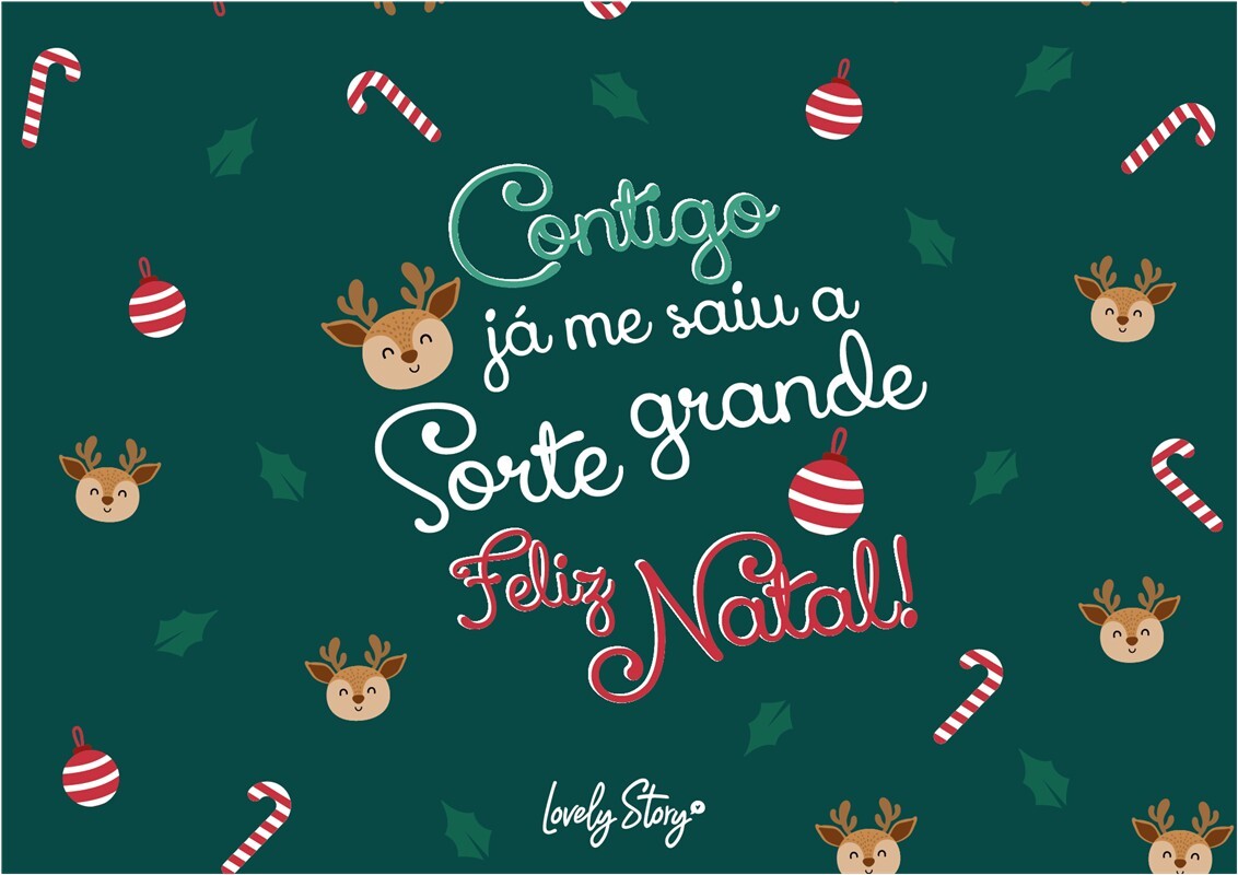 Envelope - Contigo já me saiu a sorte grande - Feliz natal