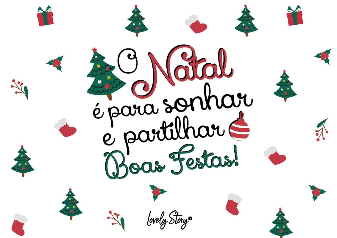 Envelope - O natal é para sonhar e partilhar - Boas Festas