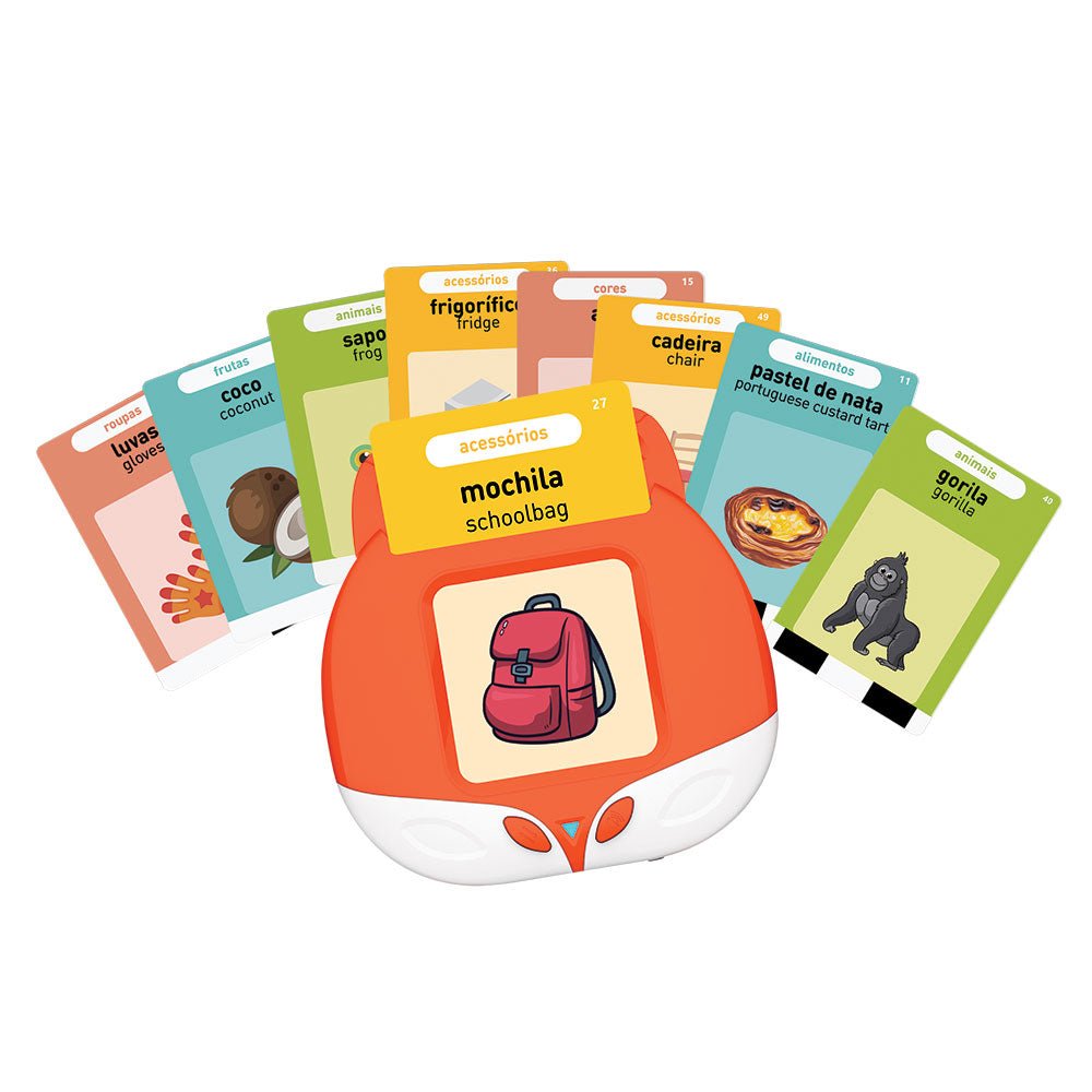 Jogo Educativo Aprende Inglês com 224 cartões - Papelaria Encantada