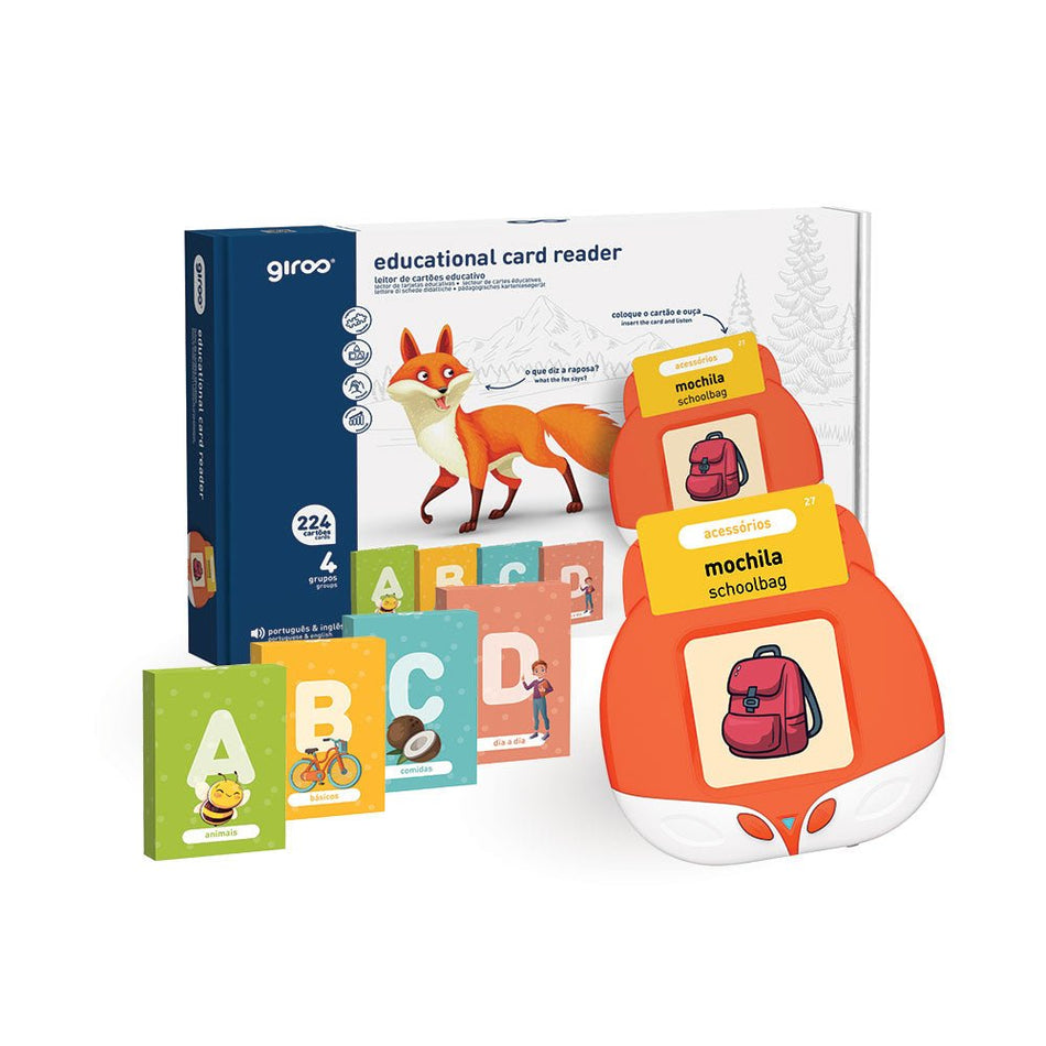 Jogo Educativo Aprende Inglês com 224 cartões - Papelaria Encantada