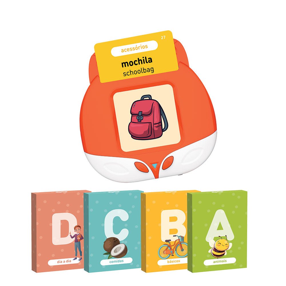 Jogo Educativo Aprende Inglês com 224 cartões - Papelaria Encantada