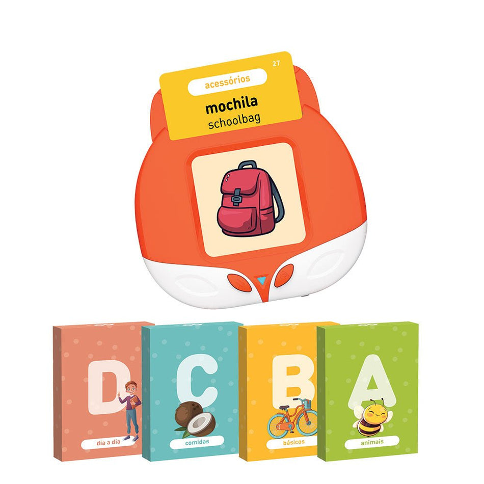 Jogo Educativo Aprende Inglês com 224 cartões - Papelaria Encantada
