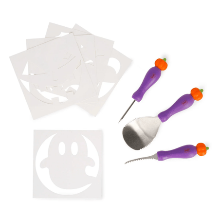 Kit de Escultura de Abóbora para Halloween - Esculpir e Assustar - Papelaria Encantada