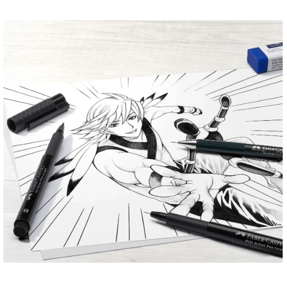 Kit de iniciação em pintura Manga - Faber - castell - Papelaria Encantada