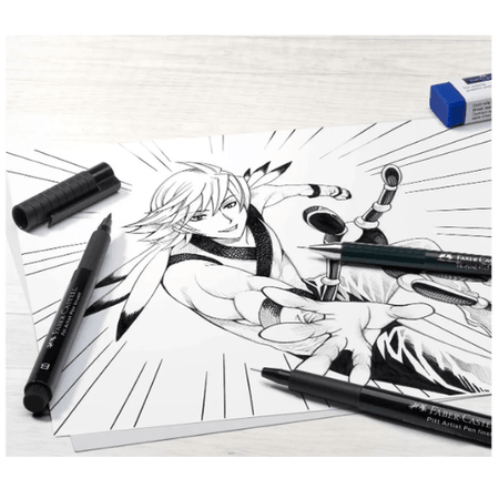 Kit de iniciação em pintura Manga - Faber - castell - Papelaria Encantada