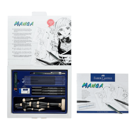 Kit de iniciação em pintura Manga - Faber - castell - Papelaria Encantada