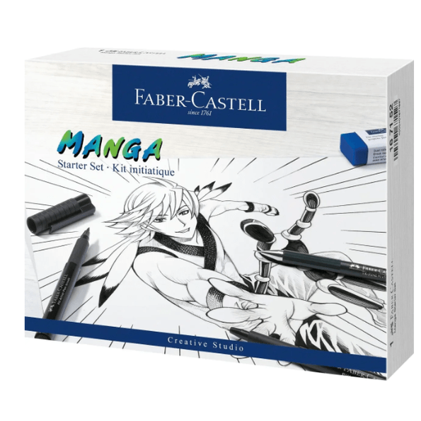 Kit de iniciação em pintura Manga - Faber - castell - Papelaria Encantada