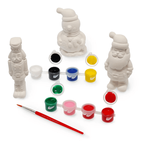 Kit para decorar figuras de Natal - Pinte o seu Natal - Papelaria Encantada