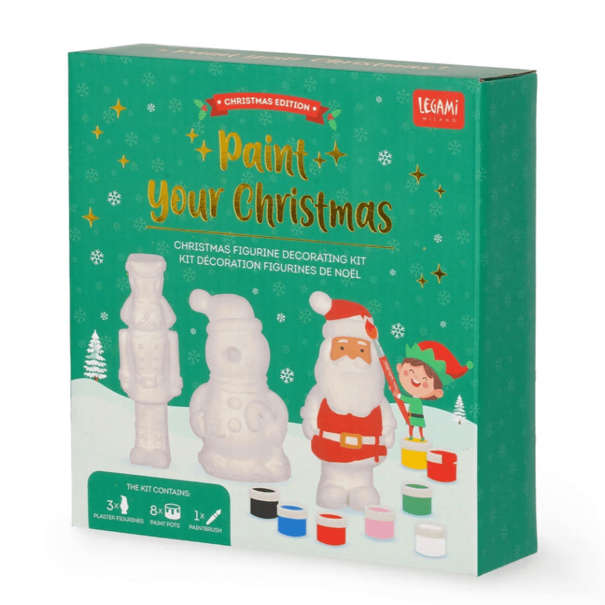 Kit para decorar figuras de Natal - Pinte o seu Natal - Papelaria Encantada