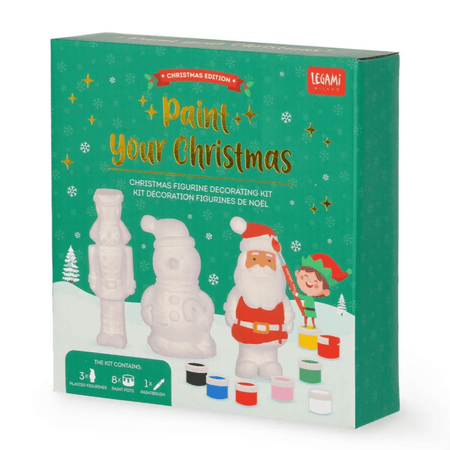 Kit para decorar figuras de Natal - Pinte o seu Natal - Papelaria Encantada