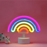Lâmpada LED com efeito neon Arco-Íris Legami - Papelaria Encantada