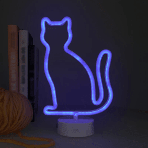 Lâmpada LED com efeito Néon Gato Legami - Papelaria Encantada