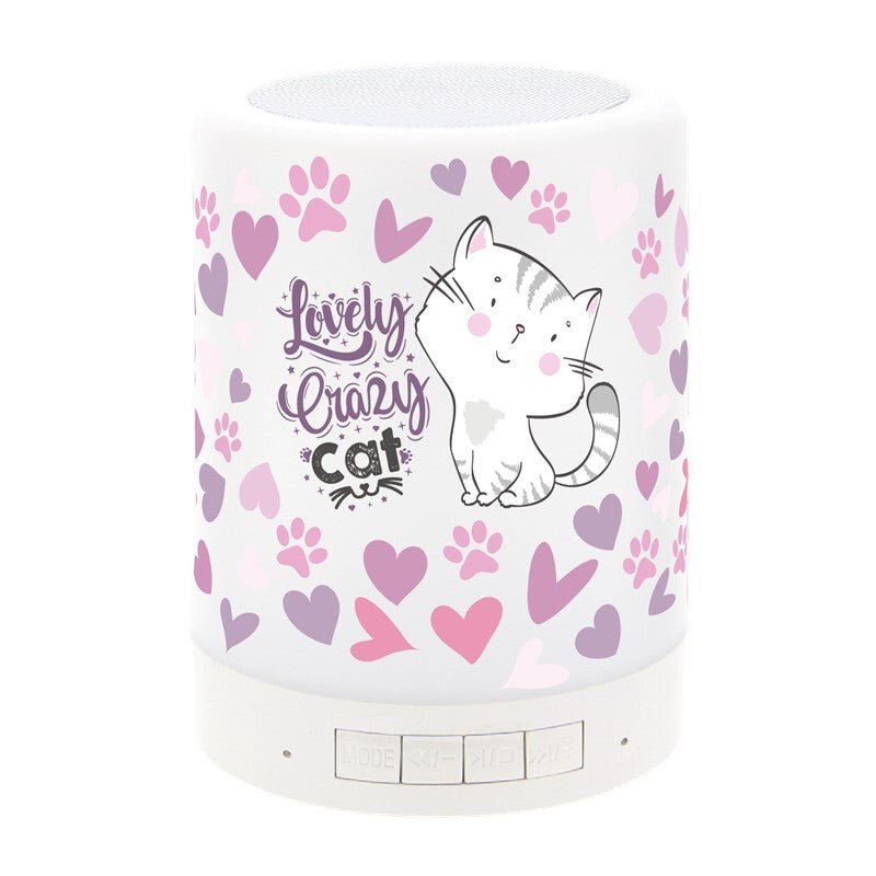 Lâmpada/Coluna táctil bluetooth lovely cat - Papelaria Encantada
