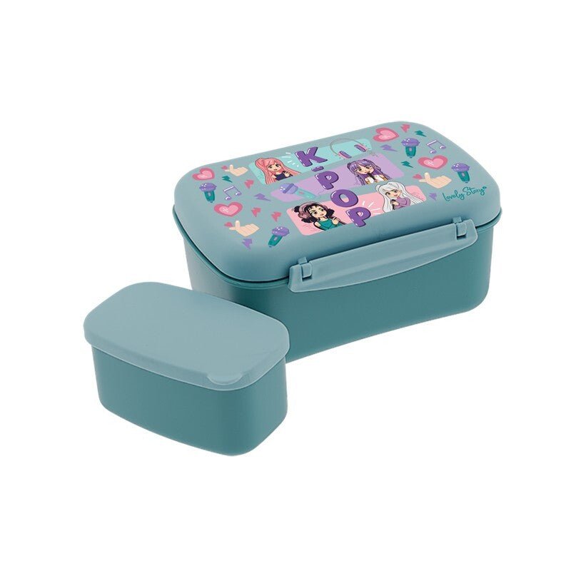 Lancheira K - pop Petrol blue - Papelaria Encantada