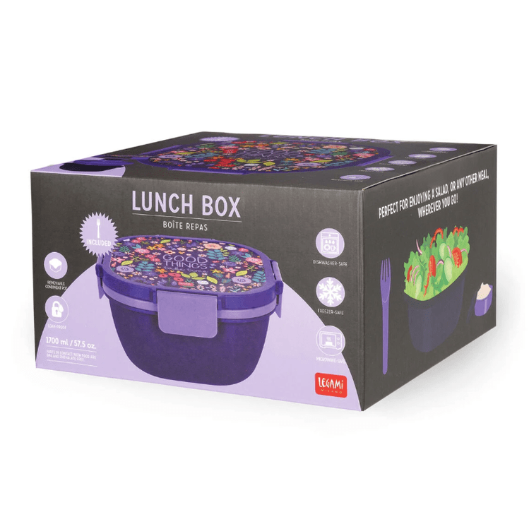 Lancheira Legami Flores 1.7L - Papelaria Encantada