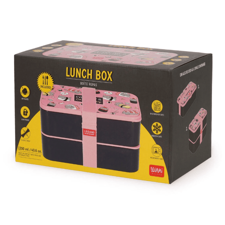 Lancheira Legami Gato Sushi 1.2L - Papelaria Encantada