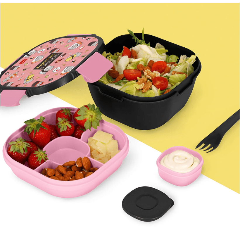 Lancheira Legami Gato Sushi 1.7L - Papelaria Encantada
